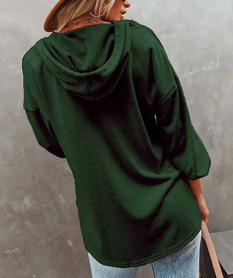 Casual Long Sleeves Hoodies Shirts for Women