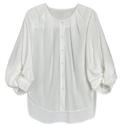 Designed Linen 3/4 Length Sleeves Shirts