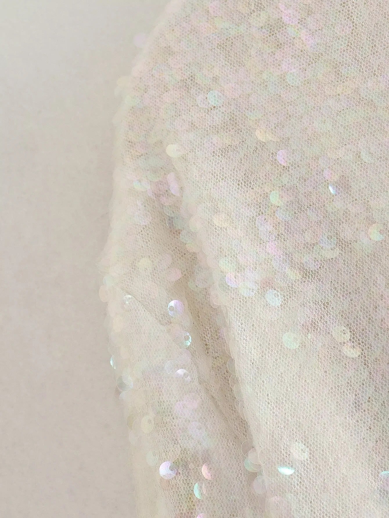 Fashion Sequined Round Neck Top Coats