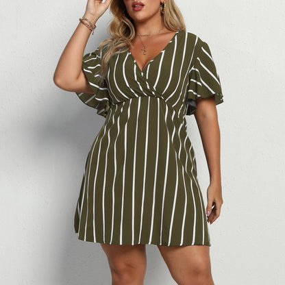 Casual Plus Sizes Boho Short Dresses