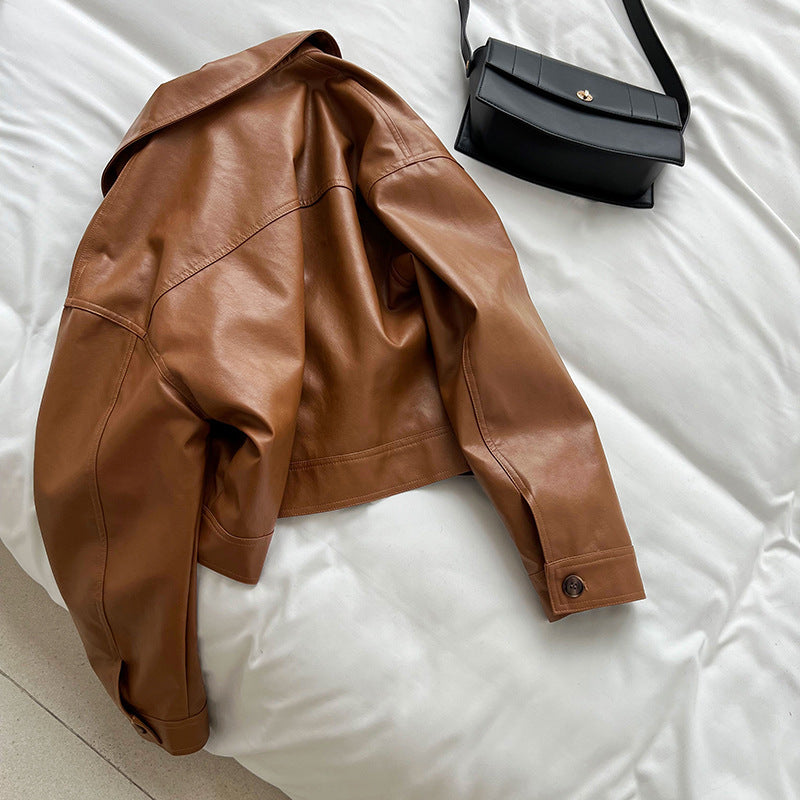 Classy PU Leather Motorcycle Jackets Coats