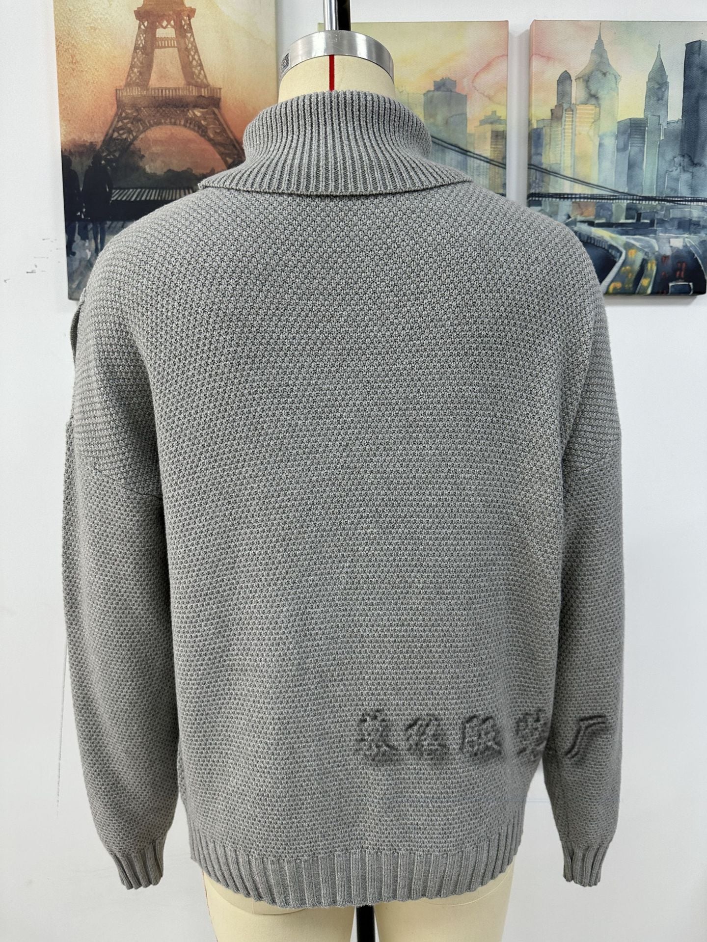 Fashion Tassels Knitted Turtle Neck Sweaters for Women
