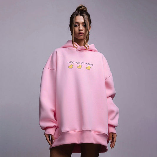 Casual Three Ducks Women Hoodies