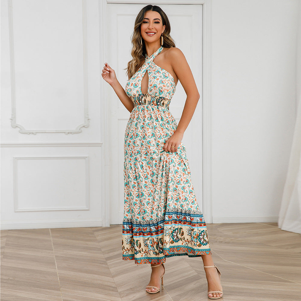 Sexy Halter Summer Bohemian Dresses