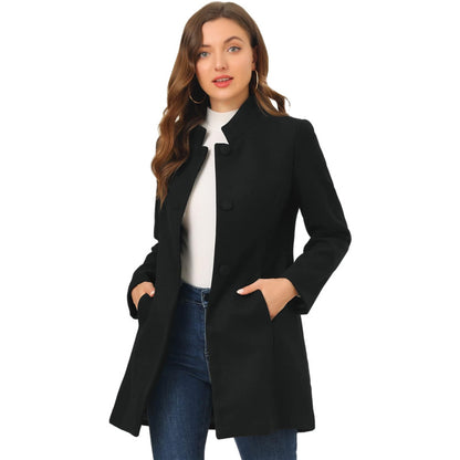 Fashion Popular Socket 3-breasted Slim-fit Women Coat