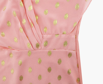 Casual Chiffon Polka Dot Print Party Dresses