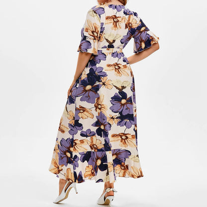 Casual Boho Irregular Plus Sizes Summer Women Dresses