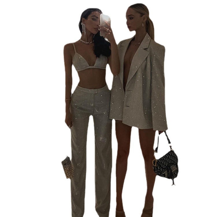 Fashion Sexy Sequined Party Suits for Women