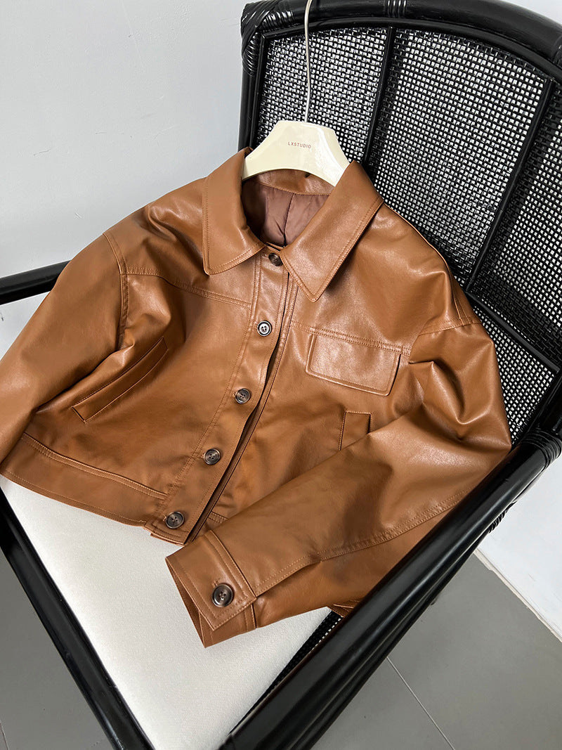 Classy PU Leather Motorcycle Jackets Coats