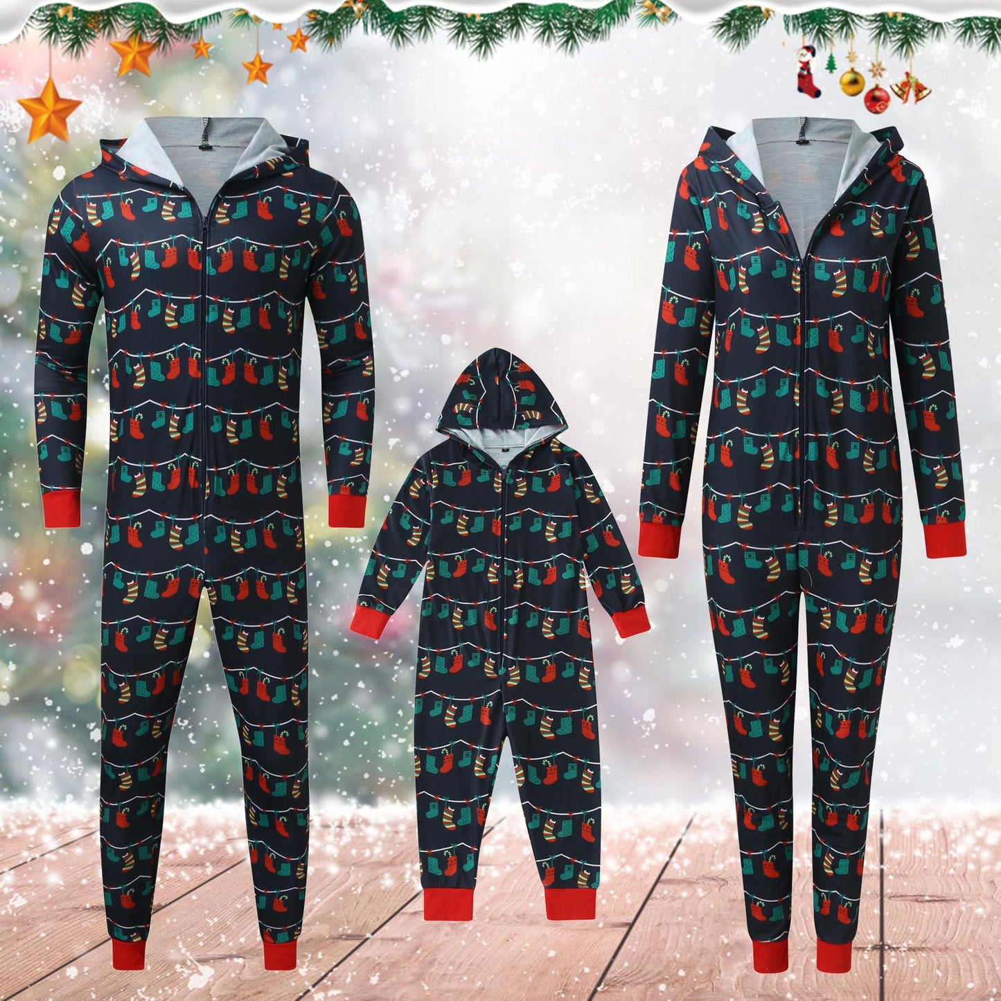 Fashion Adult and Kids Christmas Suits