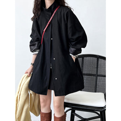 Fashion Stand Collar Oversize Coats