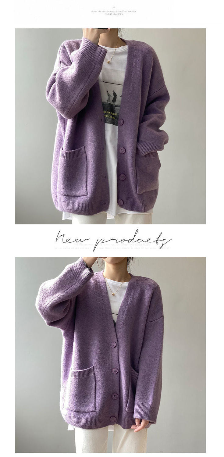 Casual Women Knitted Cardigan Sweaters