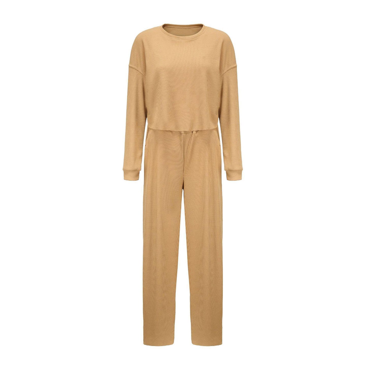 Casual Fall/Winter Two Pieces Tops & Wide Legs Pants