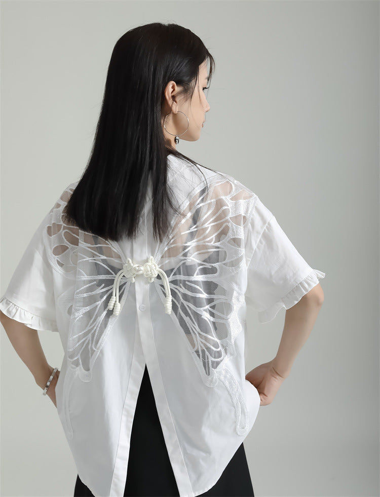 Designed Butterfly Double Sides Summer Shirts