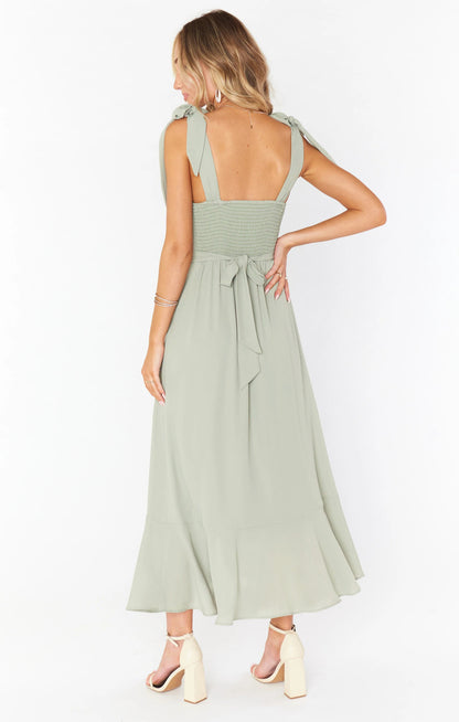 Fashion Summer Split Front Midi Dresses for Women