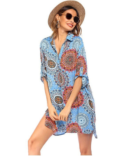 Summer Beach Chiffon Bikini Shirts