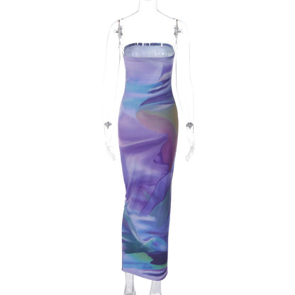 Sexy Strapless Backless Design Sheath Dresses