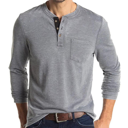 Casual Round Neck Long Sleeves T Shirts