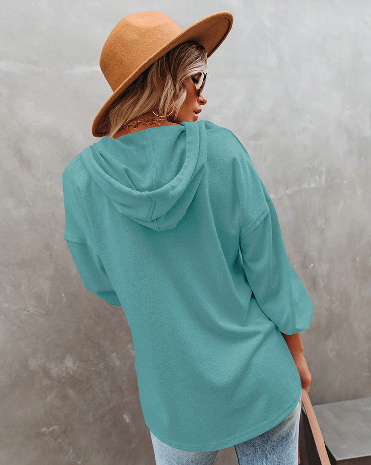 Casual Long Sleeves Hoodies Shirts for Women