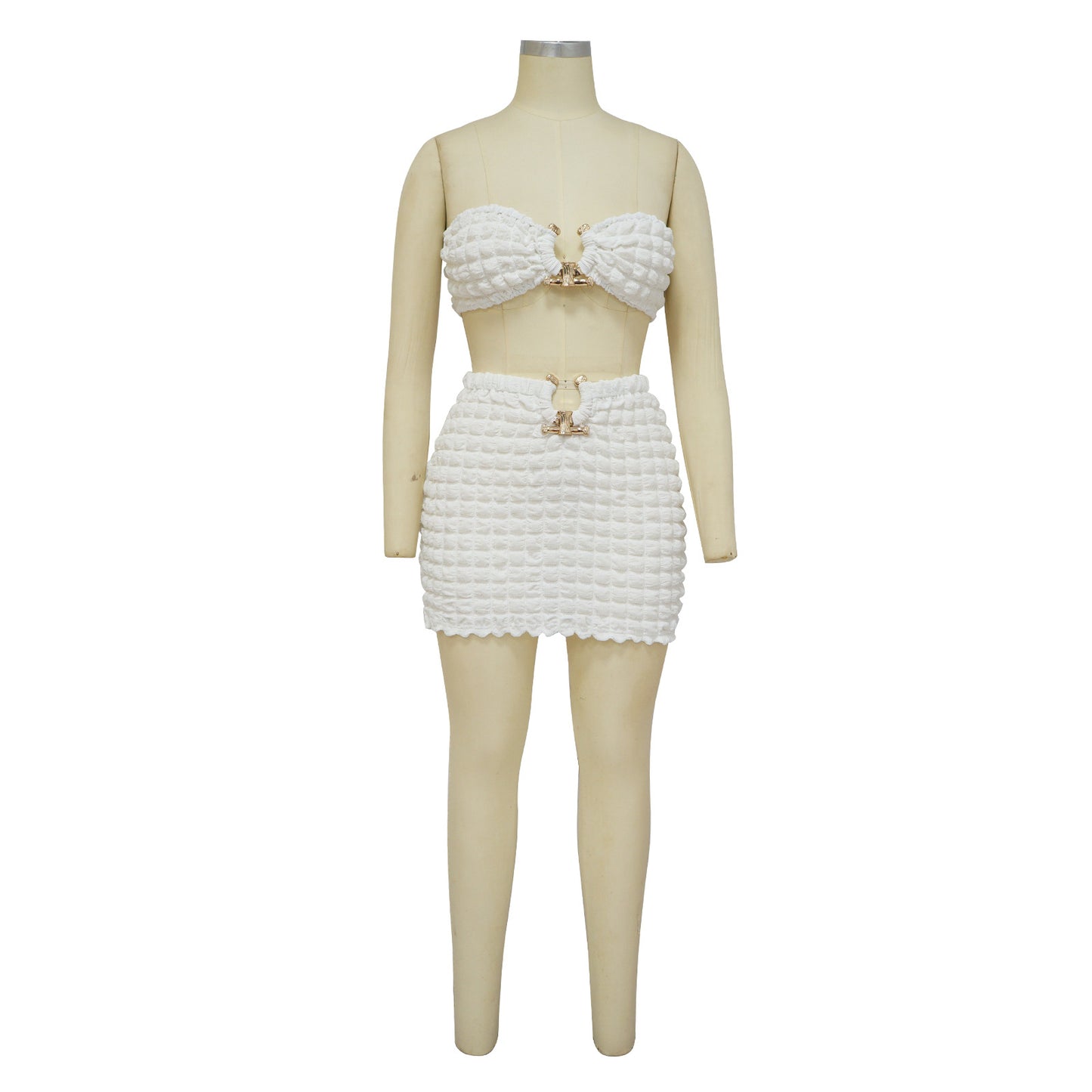 Sexy Strapless Tops and Sheath Skirts Suits