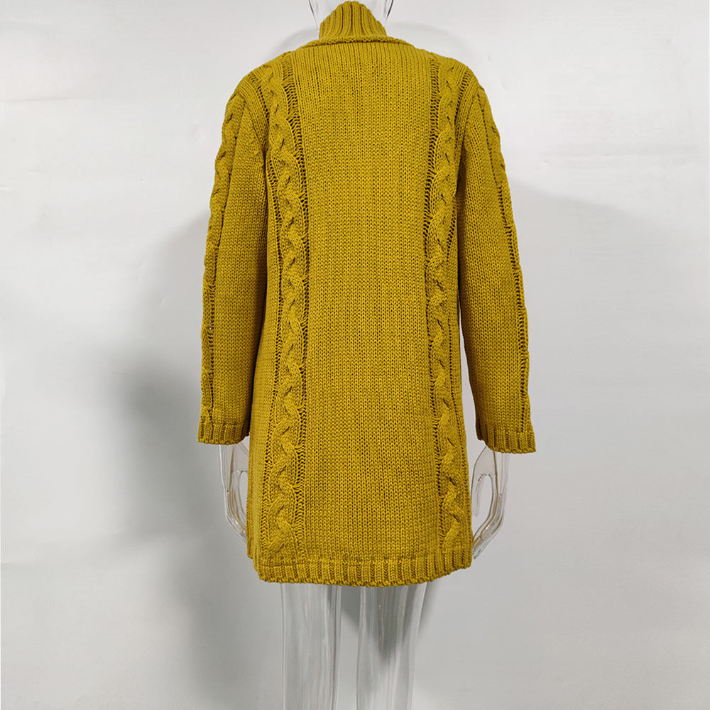 Women Winter Knitted Cardigan Overcoats