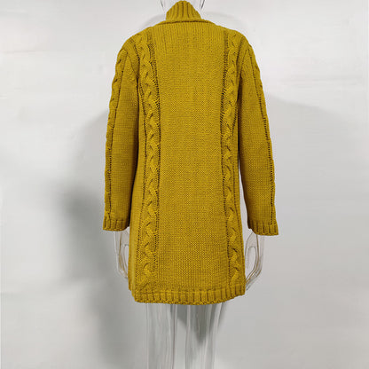 Women Winter Knitted Cardigan Overcoats