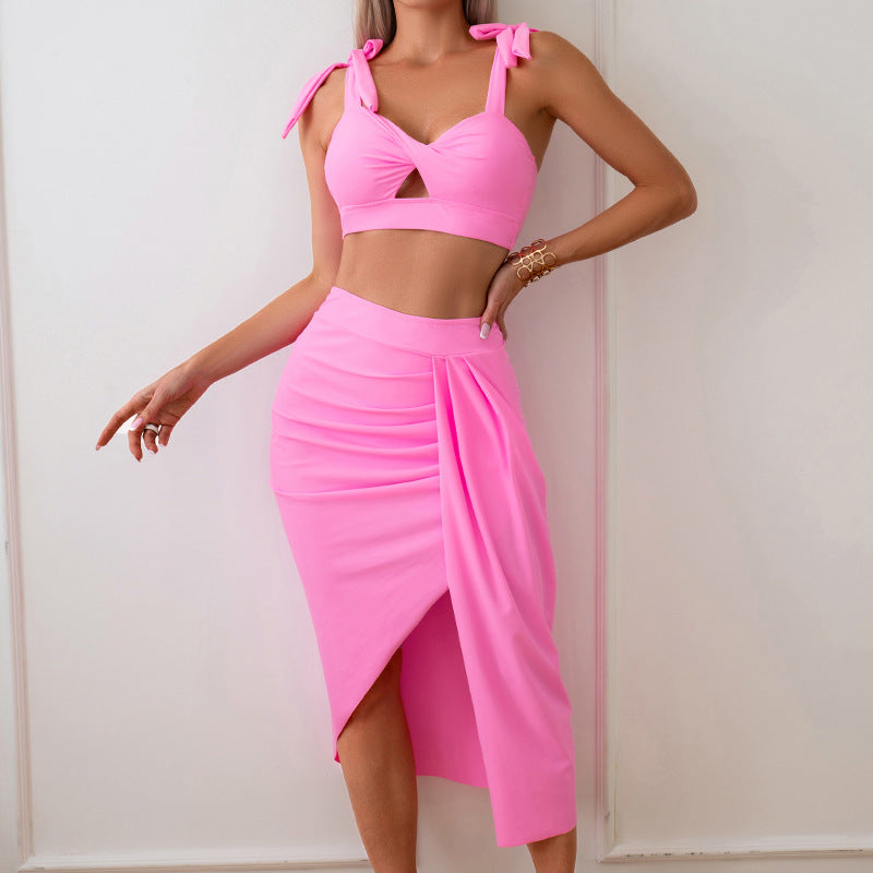 Sexy 3 Pieces Bikini Women Swimsuits Set