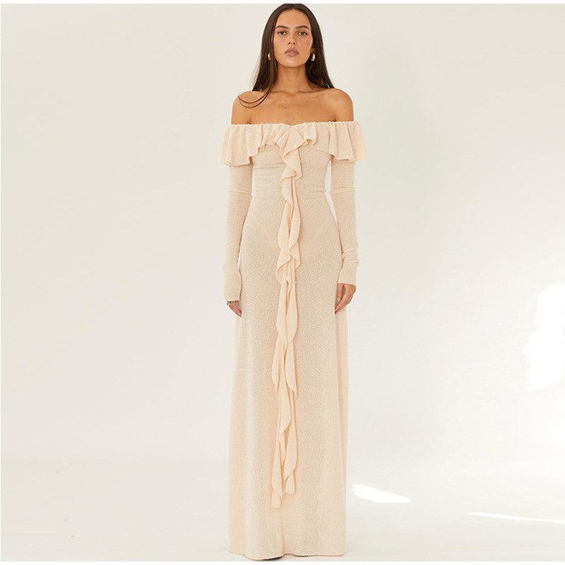 Sexy Off The Shoulder Long Sleeves Party Dresses