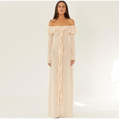 Sexy Off The Shoulder Long Sleeves Party Dresses