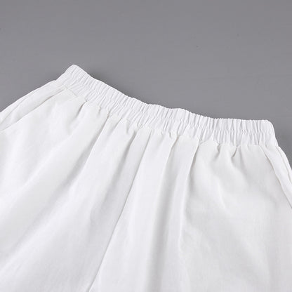 Summer Cotton Long Sleeves Shirts and Shorts Suits