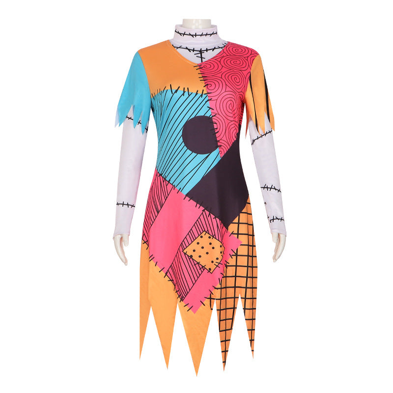 The Nightmare Before Christmas Sally Sky Cosplay Costume