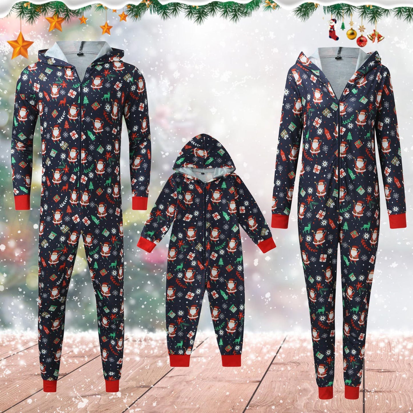 Fashion Adult and Kids Christmas Suits