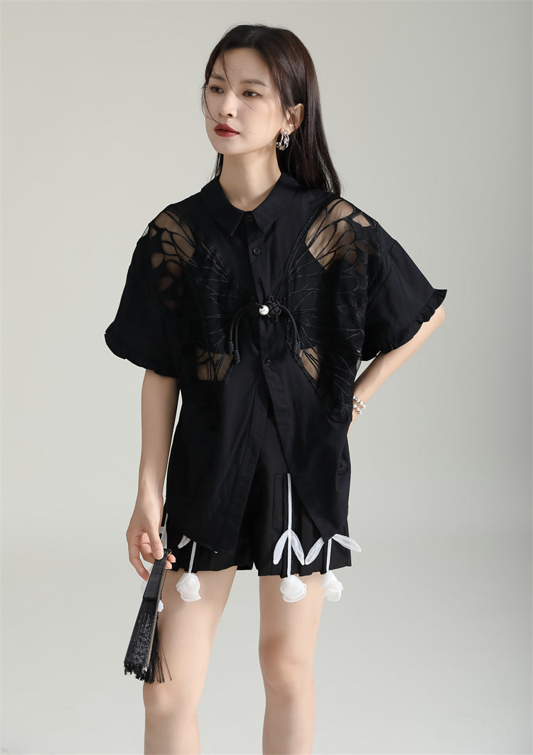 Designed Butterfly Double Sides Summer Shirts