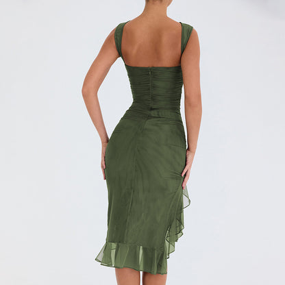 Sexy One Shoulder Summer Sleeves Sheath Dresses