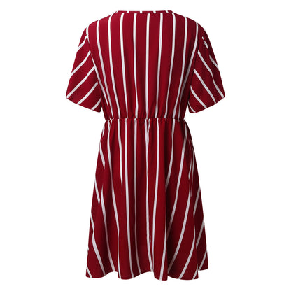 Casual Plus Sizes Boho Short Dresses