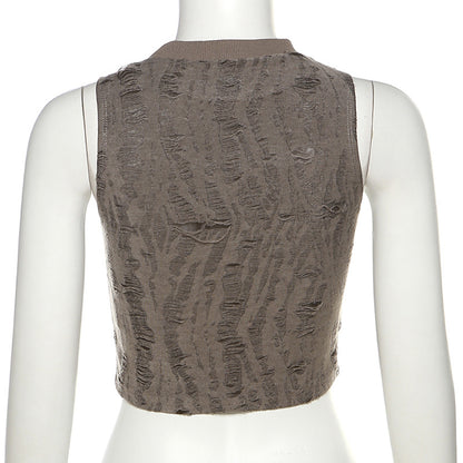 Sexy Summer Sleeveless Midriff Baring Tank Tops