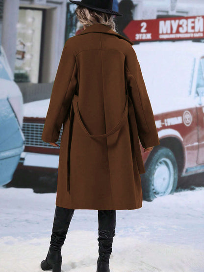 Fashion Women Midi Length Winter Coats
