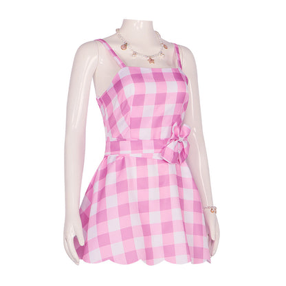 2023 Film Barbie Barbie Pink Dress Cosplay Costume for Party 1201