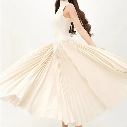 Elegant Round Neck Sleeveless A Line Dresses