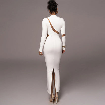 Sexy Fashion Backless Long Sleeves Dresses