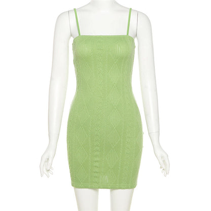 Sexy High Waist Knitted Sheath Mini Dresses