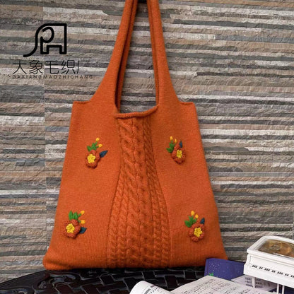 Women Handmade Crochet Knitted Shopping Bags