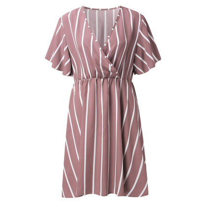 Casual Plus Sizes Boho Short Dresses