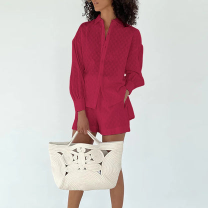 Designed Shirts & Shorts Two Pieces Suits for Women