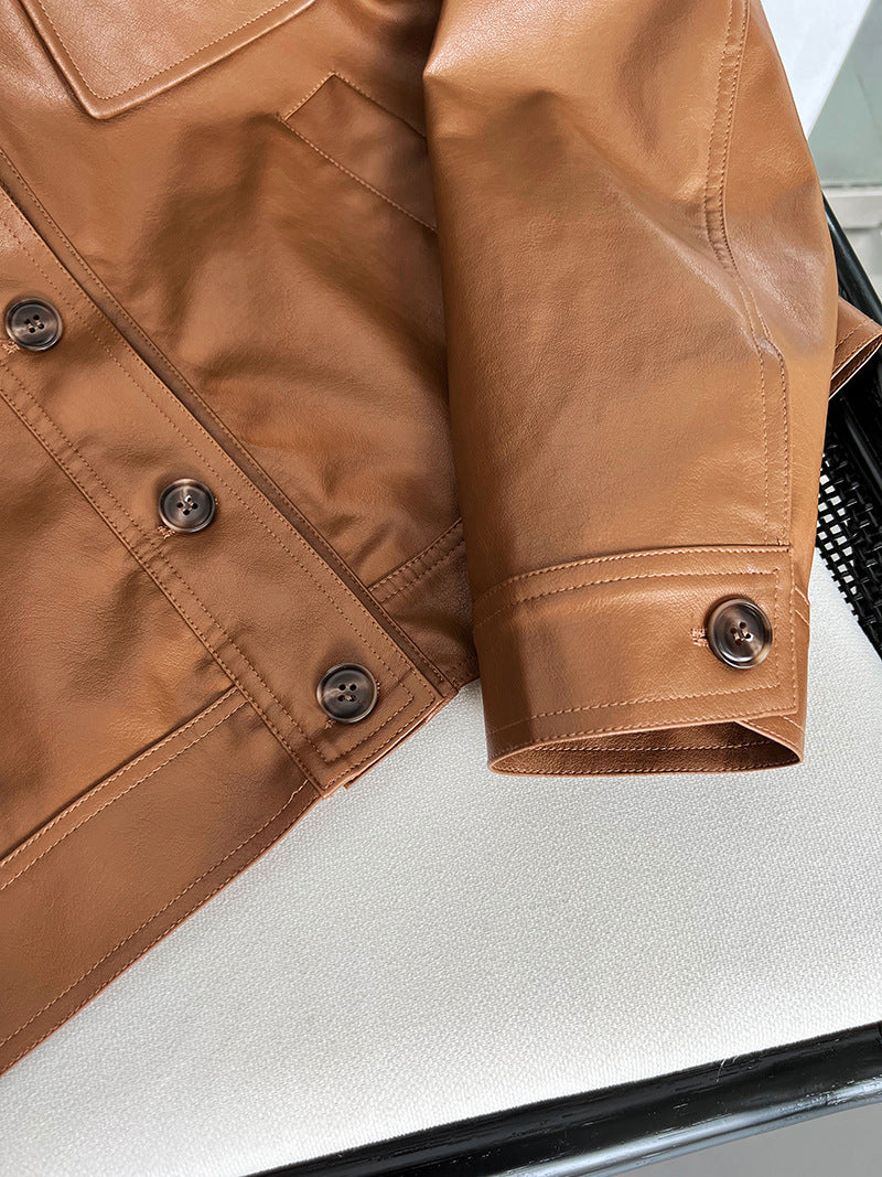 Classy PU Leather Motorcycle Jackets Coats