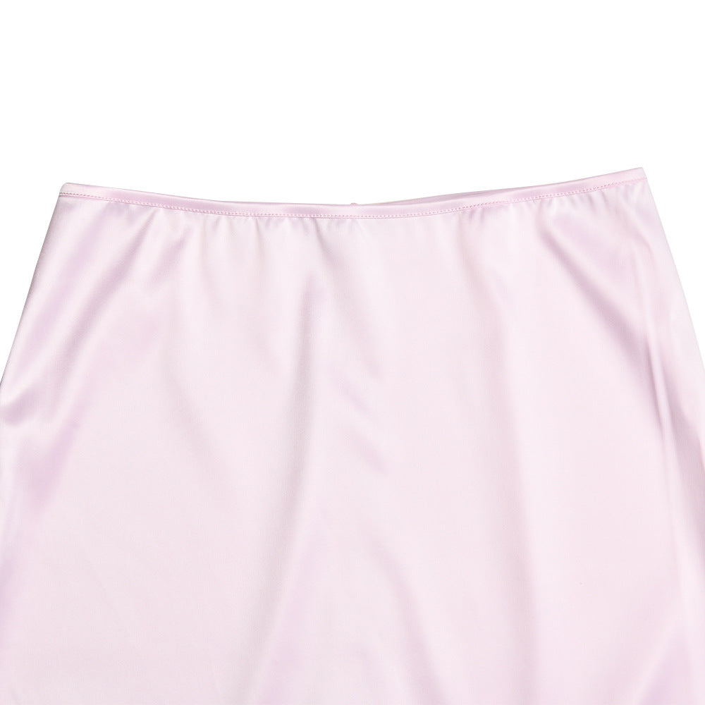 Sexy Women Satin Bodycon Summer Long Skirts