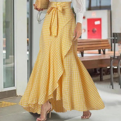 Casual Summer Ruffled A Line Skirts for Women