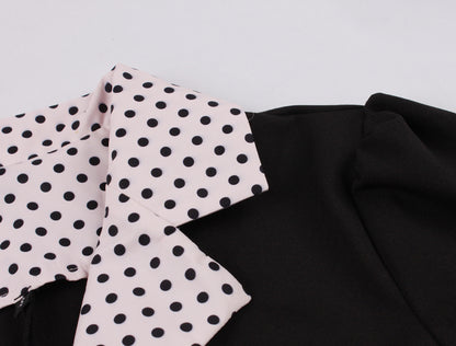 Vintage Polk Dot Short Sleeves Dresses