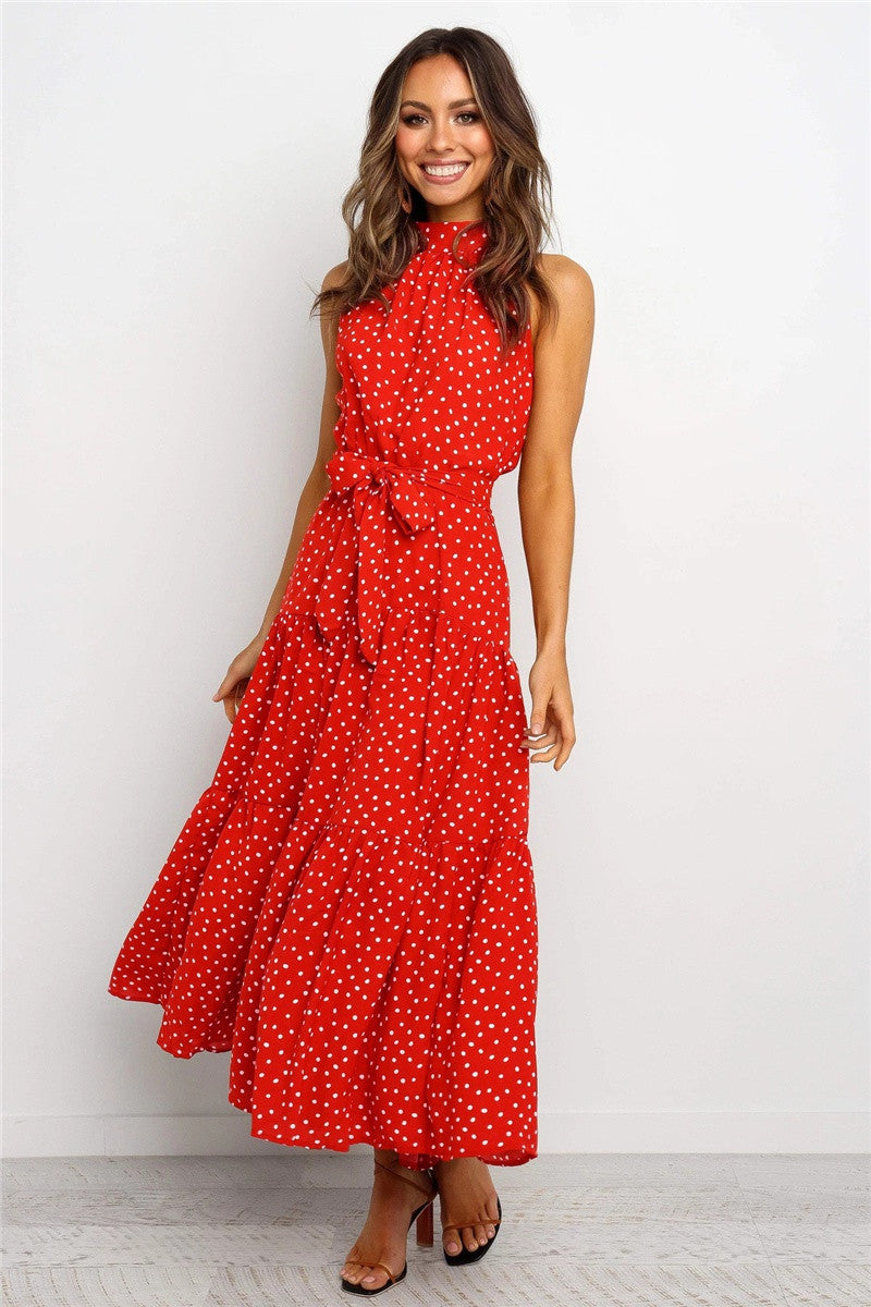 Casual Halter Summer Long Dresses