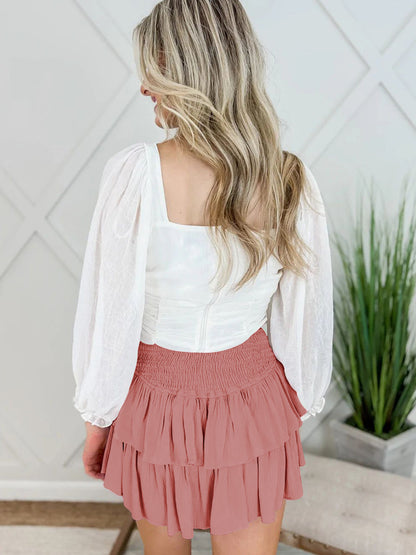 Fashion Summer Ruffled Mini Skirts for Women